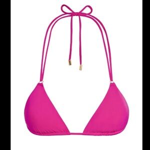 Monday Swimwear Hanalei Top SZ Medium NWT color Dragon Fruit Perfect Condition